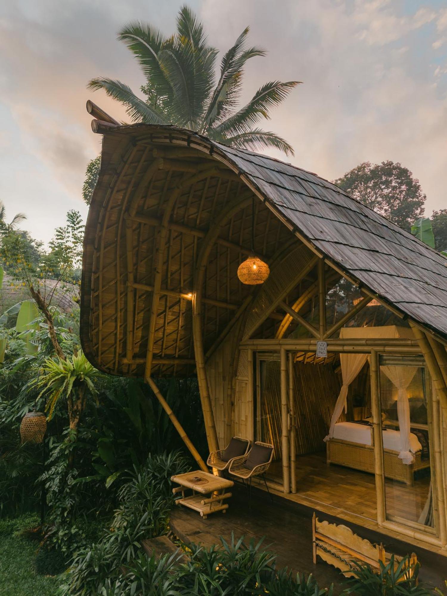 فيلا Arcada Bali Bamboo House سيديمين المظهر الخارجي الصورة