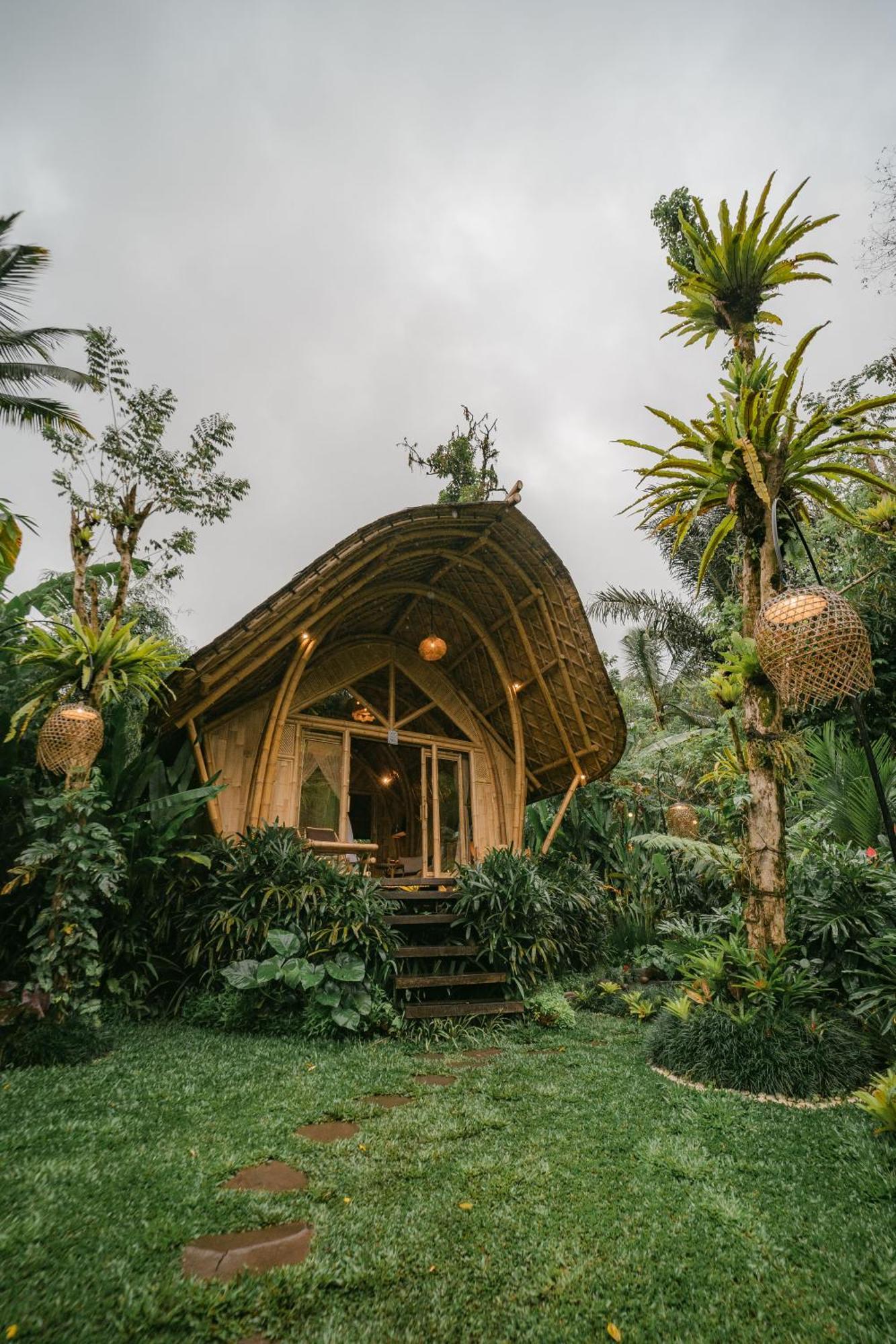 فيلا Arcada Bali Bamboo House سيديمين المظهر الخارجي الصورة