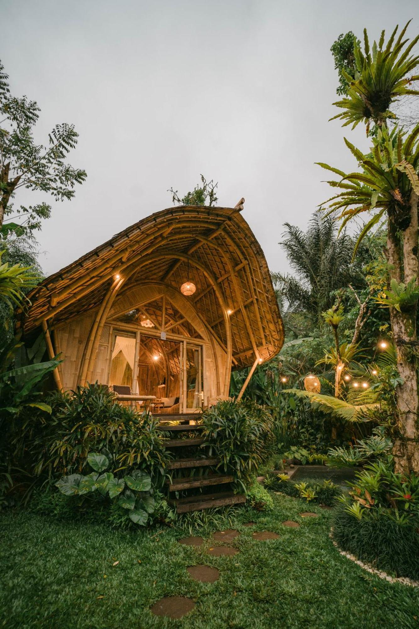 فيلا Arcada Bali Bamboo House سيديمين المظهر الخارجي الصورة
