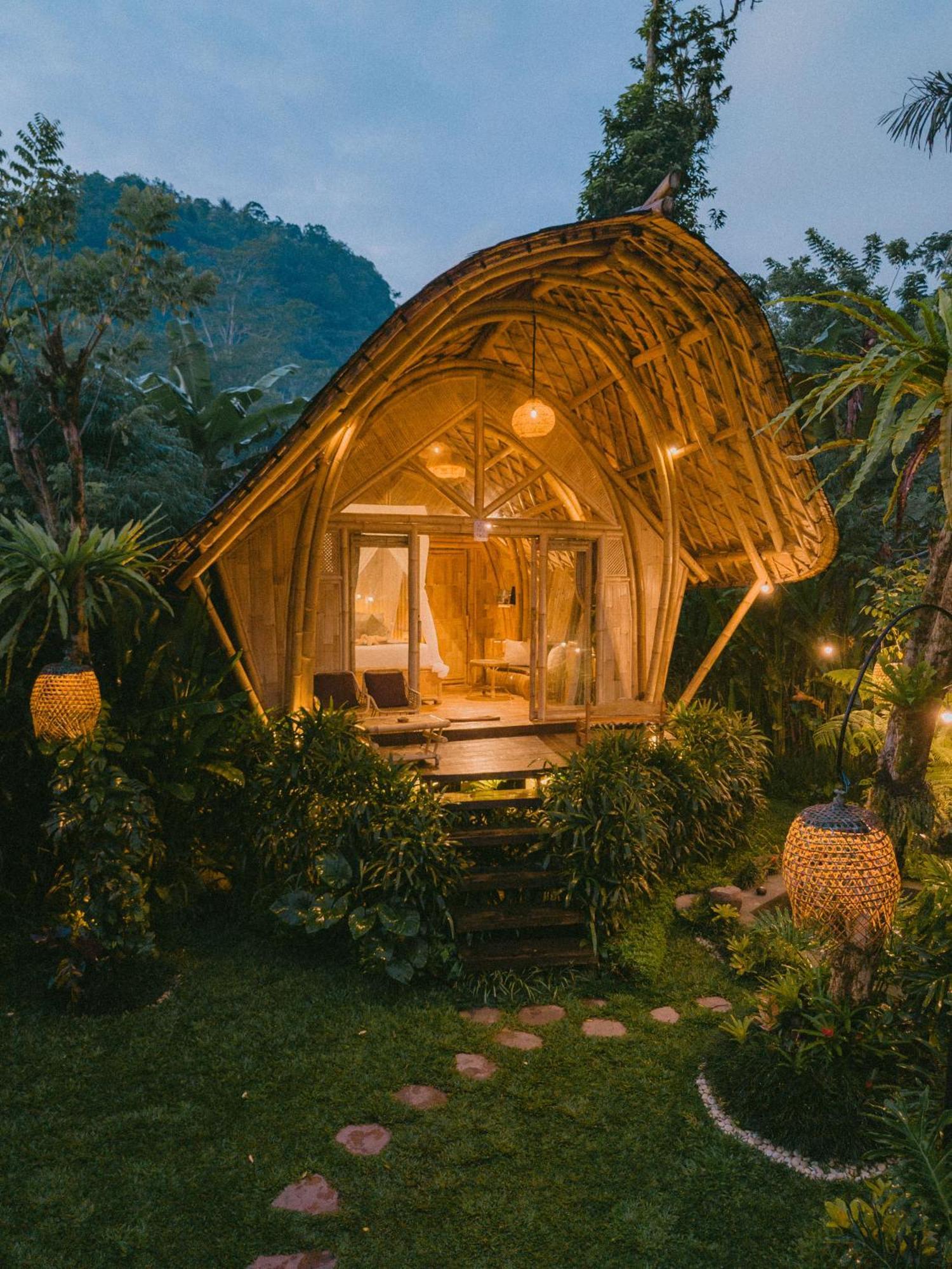 فيلا Arcada Bali Bamboo House سيديمين المظهر الخارجي الصورة